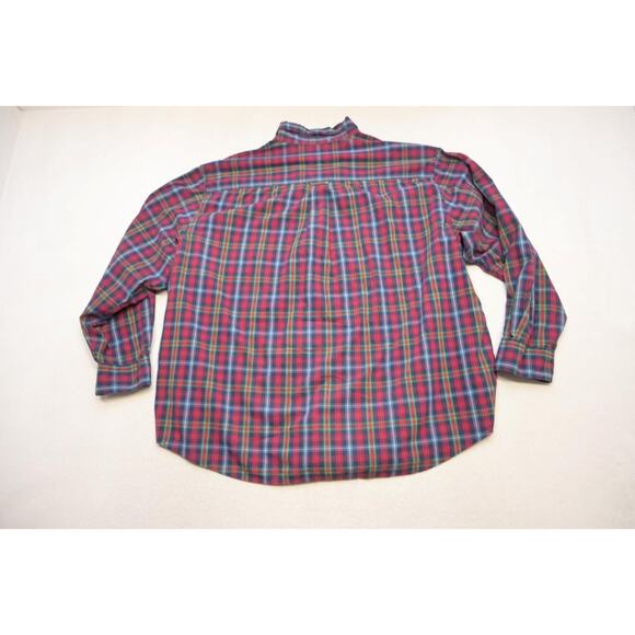 Chaps Ralph Lauren Dress Shirt Plaid Easy Care Mens Size 3XB 3XL Big - Picture 9 of 9